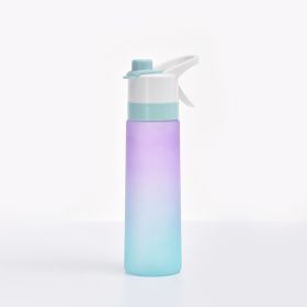 Spray Water Bottle For Girls Outdoor Sport Fitness Water Cup Large Capacity Spray Bottle Drinkware Travel Bottles Kitchen Gadgets (Color: PCPurple)