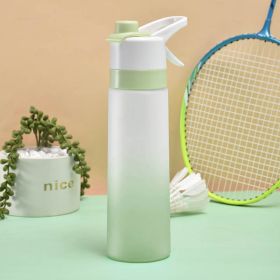 Spray Water Bottle For Girls Outdoor Sport Fitness Water Cup Large Capacity Spray Bottle Drinkware Travel Bottles Kitchen Gadgets (Color: PCgreen)