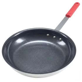 Ceramic Nonstick Egg Pan, Aluminum Frying Pan With Stainless Steel Base, Oven Safe, Dishwasher Safe Skillet (Option: Red-14IN)