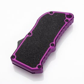 Aluminum Retractable Multi-Purpose Knife, Includes 5 SpareBlades -Quick Replacement, EDC Tool Pocket Knife (Option: Purple)