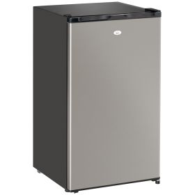 Mini Fridge with Freezer, Compact Mini Refrigerator with 3.3Cu Ft Capacity, Adjustable Shelves and Temperature and Reversible Door for Bedroom, (Option: Silver-510x480x900 mm)